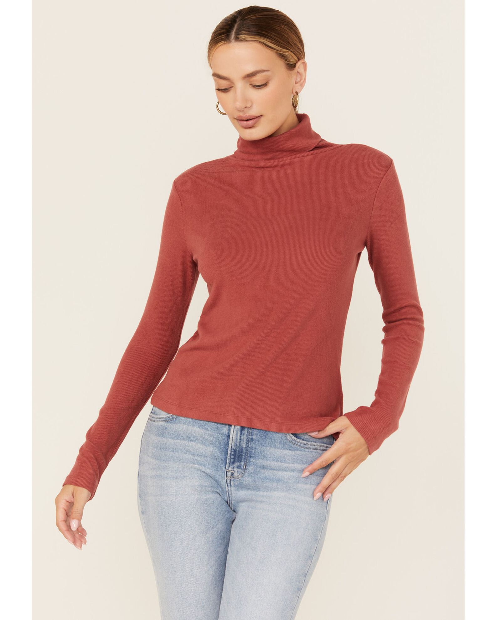 Miss Me Women s Lightweight Layering Turtleneck Top Country Outfitter
