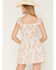 Image #4 - Ash & Violet Women's Floral Horseshoe Print Sleeveless Mini Dress, Brown, hi-res
