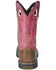 Image #5 - Smoky Mountain Women's Prairie Western Boots - Broad Square Toe, Pink, hi-res