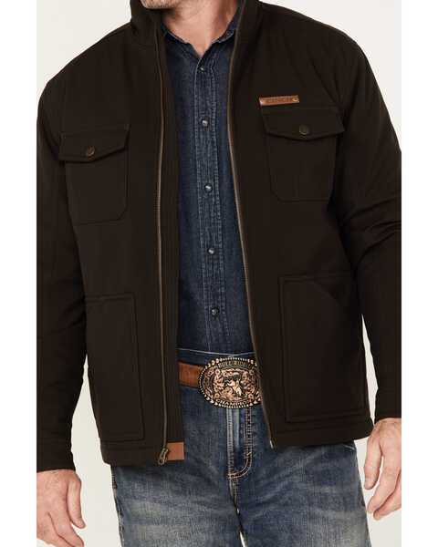 Image #3 - Cinch Men's Textured Insulated Concealed Carry Jacket, Brown, hi-res