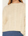Image #3 - Cleo + Wolf Women's Lace-Up Sweater, Ivory, hi-res
