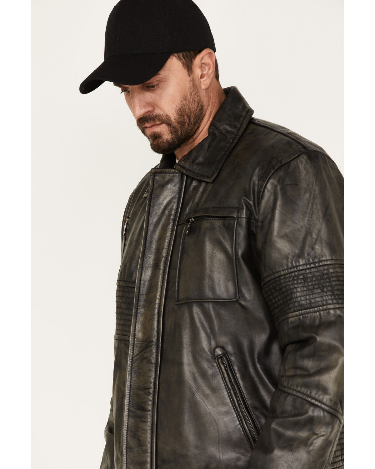 Image #2 - Cripple Creek Men's Zip-Front Concealed Carry Jacket, Black, hi-res