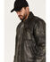 Image #2 - Cripple Creek Men's Zip-Front Concealed Carry Jacket, Black, hi-res