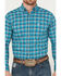 Image #3 - Ariat Men's Pro Series Krew Fitted Long Sleeve Button Down Western Shirt, Turquoise, hi-res