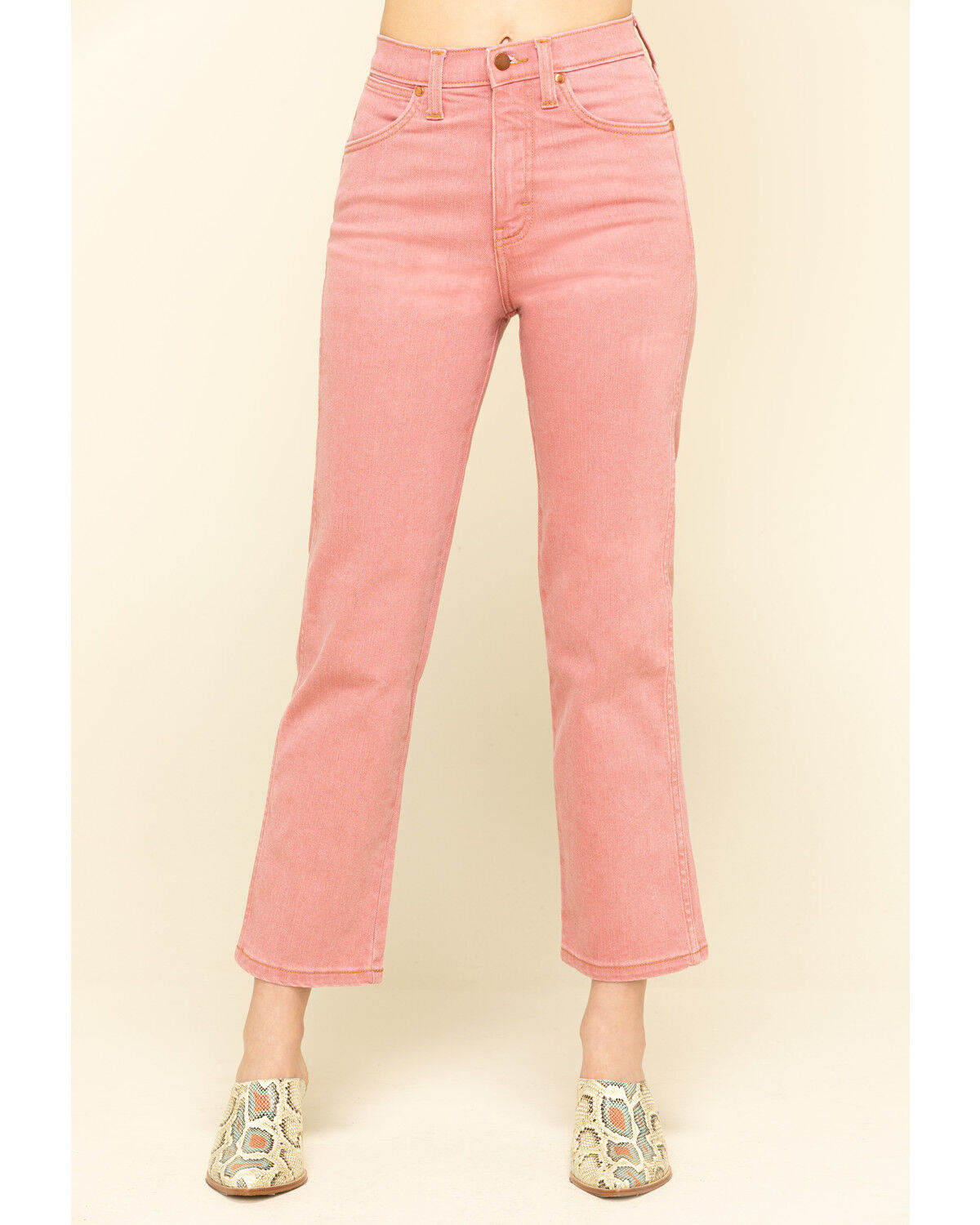 wrangler high rise heritage fit jeans