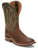 Tony Lama Men's Landgrab Brown Western Boots - Broad Square Toe, Brown, hi-res