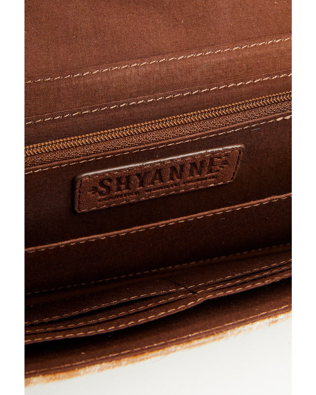 Image #4 - Shyanne Women's Sable Hair On Tooled Leather Wallet, Brown, hi-res