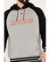 RANK 45 Men's Color Block Challenger Hooded Pullover, Grey, hi-res