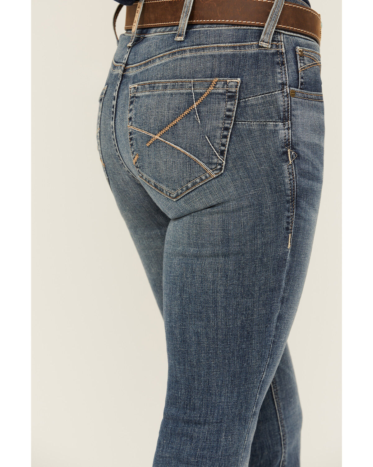 Image #4 - Ariat Women's Dark Wash Ella Bootcut Denim Jeans, Dark Wash, hi-res