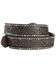 Image #2 - Ariat Women's Tooled & Studded Leather Belt, Brown, hi-res