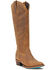 Image #1 - Lane Women's Plain Jane Western Boots - Round Toe, Brown, hi-res