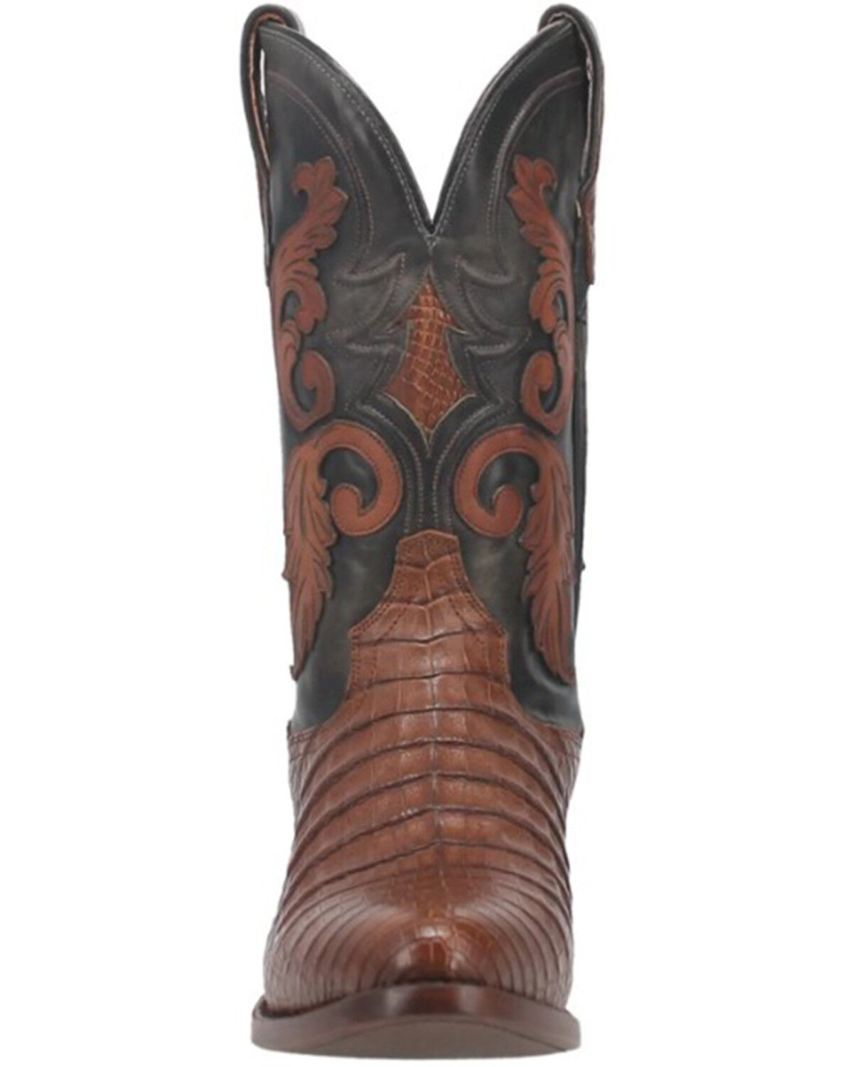 Image #4 - Dan Post Men's Socrates Caiman Exotic Western Boots - Round Toe, Medium Brown, hi-res