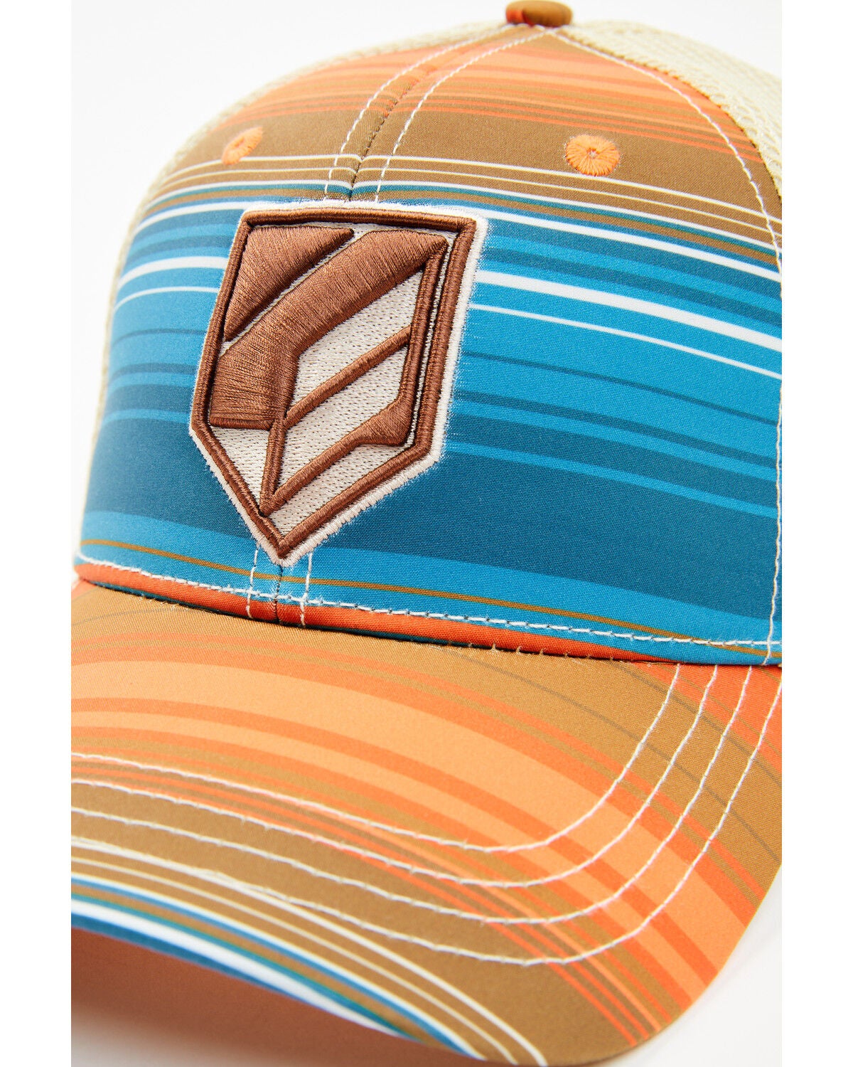 Image #2 - RANK 45&reg; Men's Barrett Serape Striped Baseball Cap, Cream, hi-res