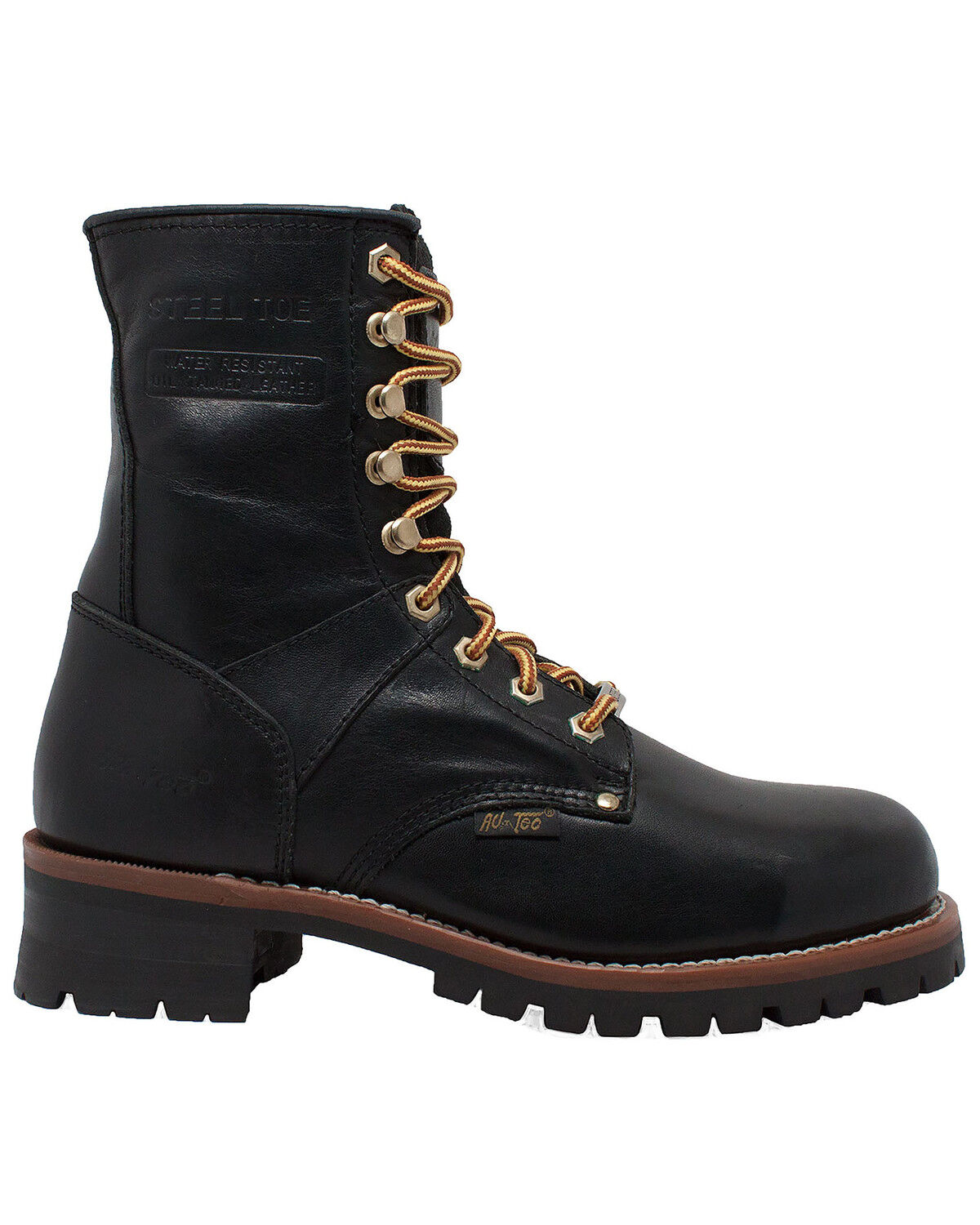 steel toe logger work boots