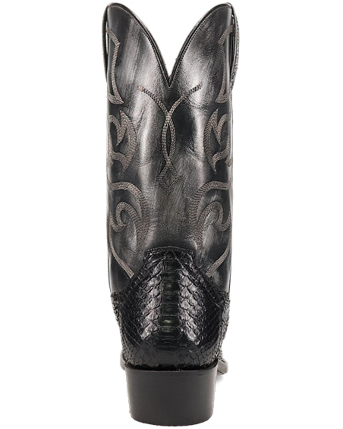 Image #5 - Dan Post Men's Exotic Python Western Boots - Snip Toe, Black, hi-res