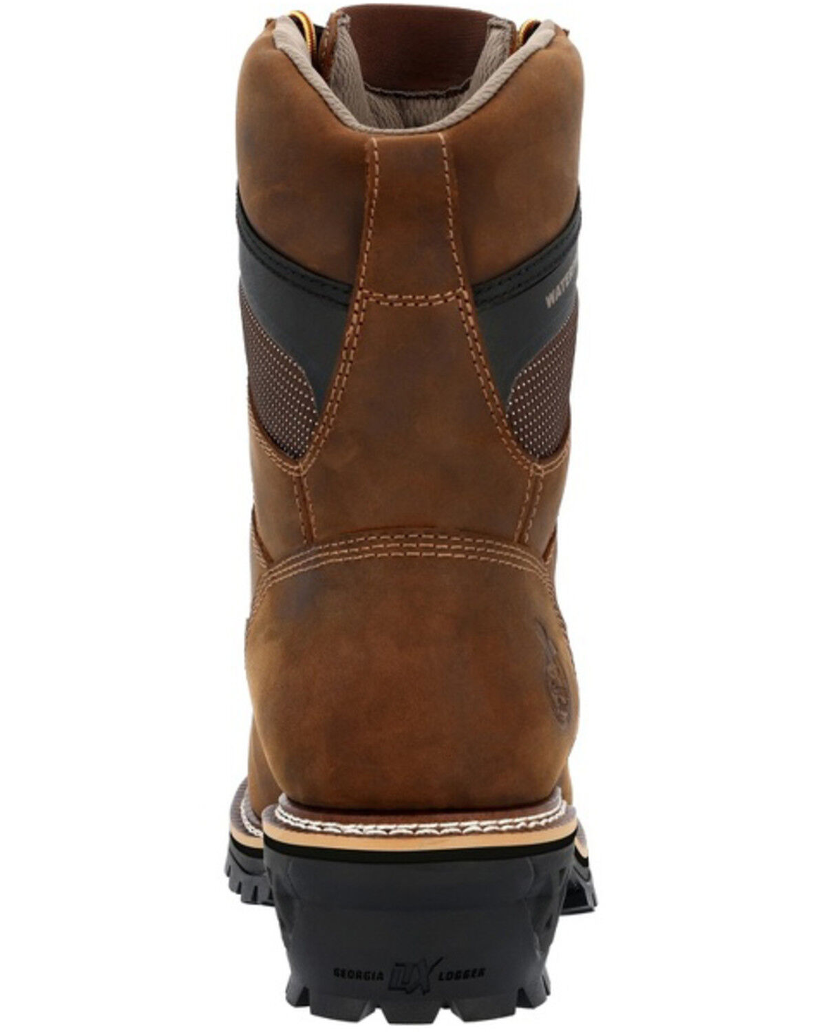 Image #5 - Georgia Men's LTX Logger Waterproof Work Boots - Soft Toe, Brown, hi-res