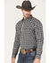 Image #2 - Cody James Men's Visa Versa Small Plaid Print Long Sleeve Snap Western Flannel Shirt, Grey, hi-res