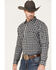 Image #2 - Cody James Men's Visa Versa Small Plaid Print Long Sleeve Snap Western Flannel Shirt , Grey, hi-res