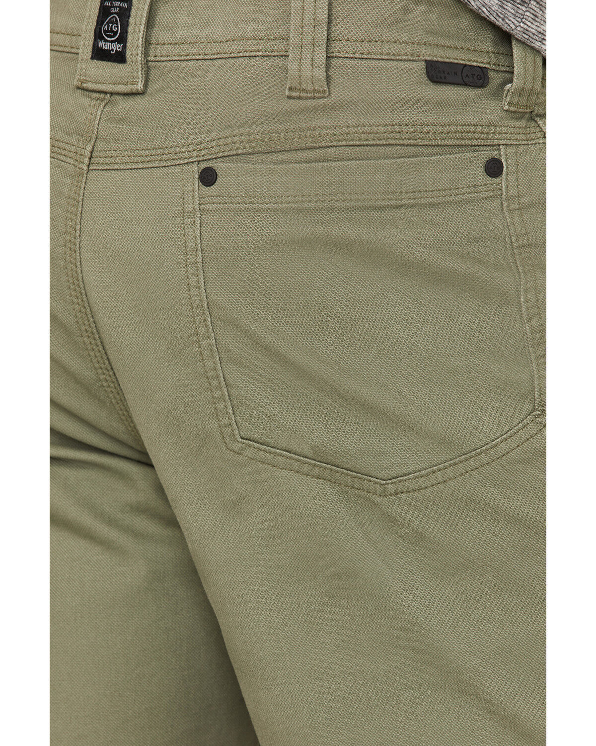 Image #3 - ATG by Wrangler Men's Reinforced Utility Shorts, Olive, hi-res