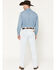 Image #3 - Wrangler Men's 13MWZ Toughlite Light Wash Cowboy Cut Straight Stretch Denim Jeans, Light Wash, hi-res