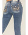 Image #2 - Miss Me Women's Medium Wash Wing Embroidered Bootcut Stretch Jeans, Medium Wash, hi-res