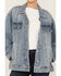 Image #3 - Daze Women's Beau Medium Wash Oversized Studded Denim Jacket, Medium Wash, hi-res