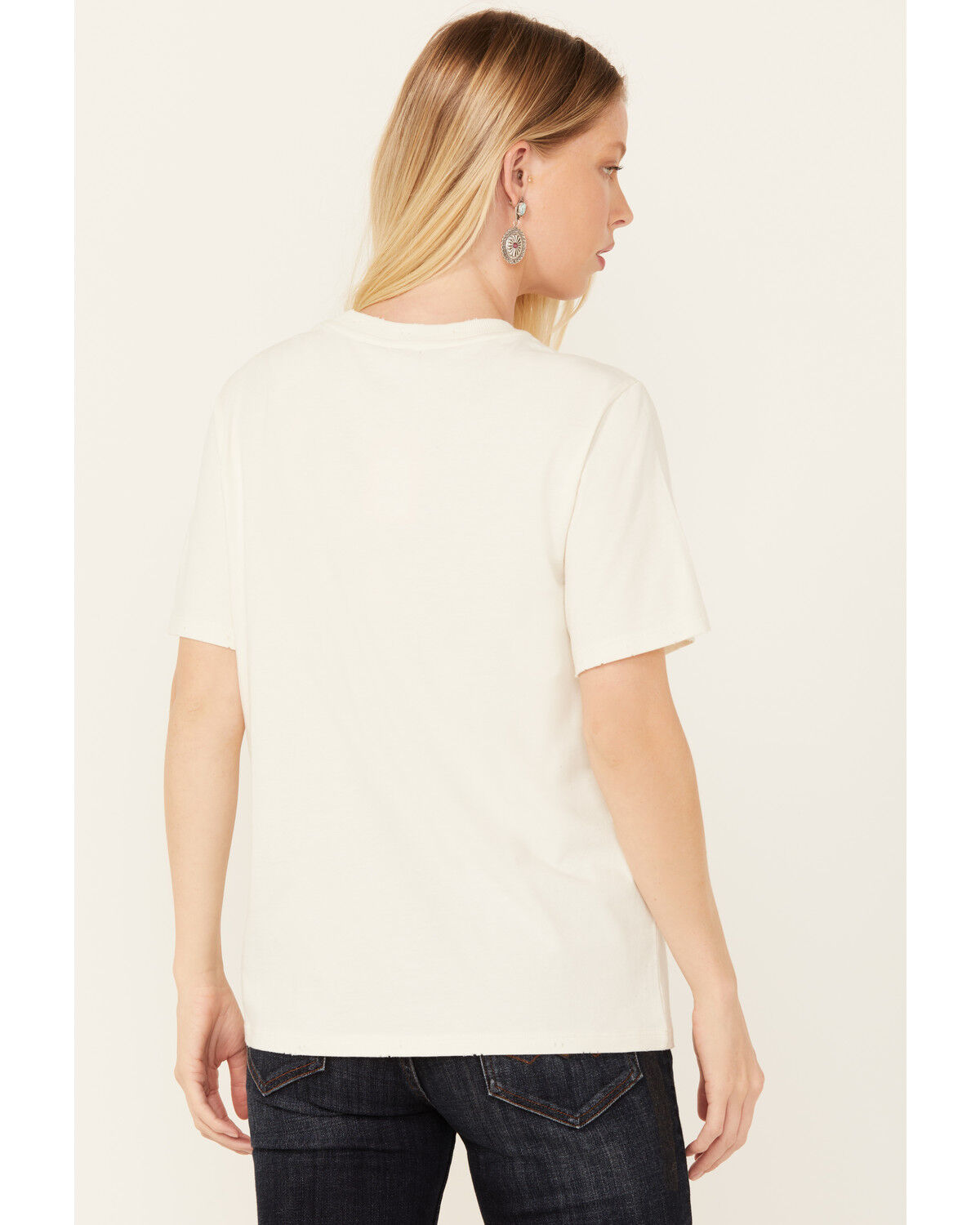 Image #4 - Idyllwind Women's Rollingwood Guitar Graphic Short Sleeve Tee, Ivory, hi-res