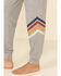 PJ Salvage Women's Striped Pants, Grey, hi-res