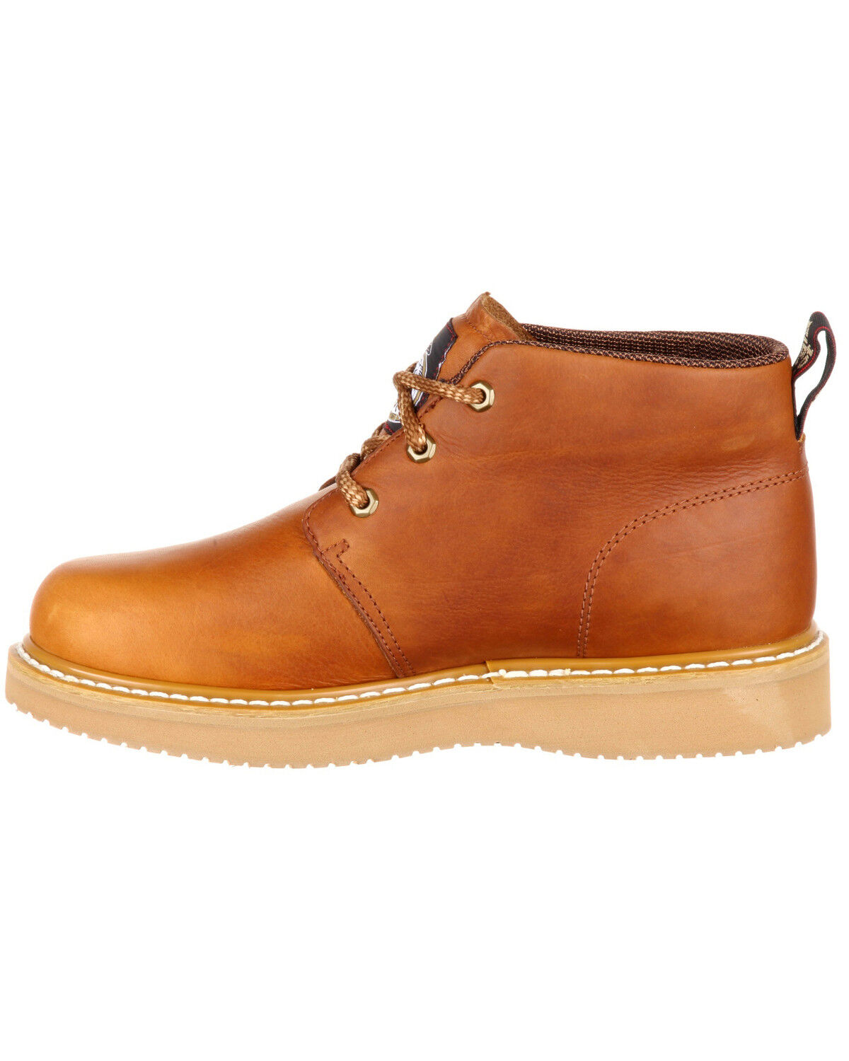Image #3 - Georgia Boot Men's Wedge Chukka Work Shoes - Composite Toe, Brown, hi-res