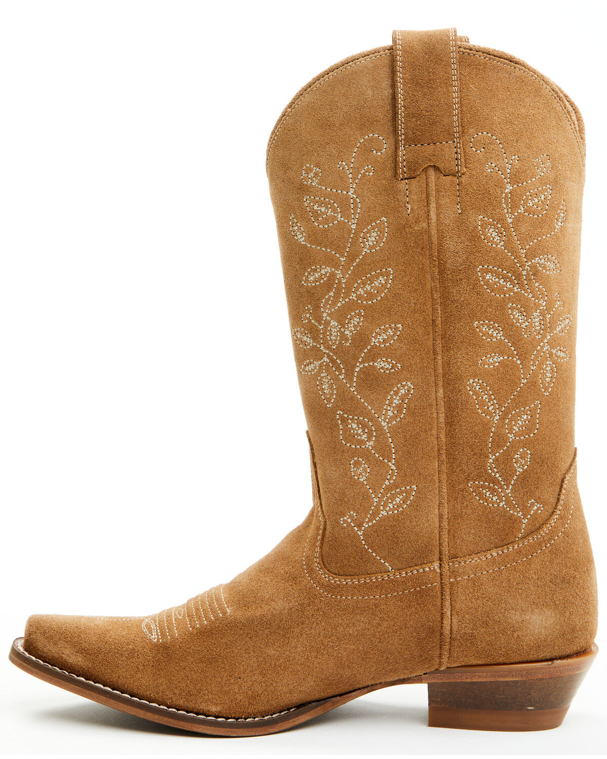 Image #3 - Shyanne Women's Bambi Suede Western Boots - Snip Toe, Tan, hi-res