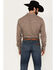 Image #4 - Wrangler 20X Men's Printed Long Sleeve Snap Western Shirt - Tall , Rust Copper, hi-res