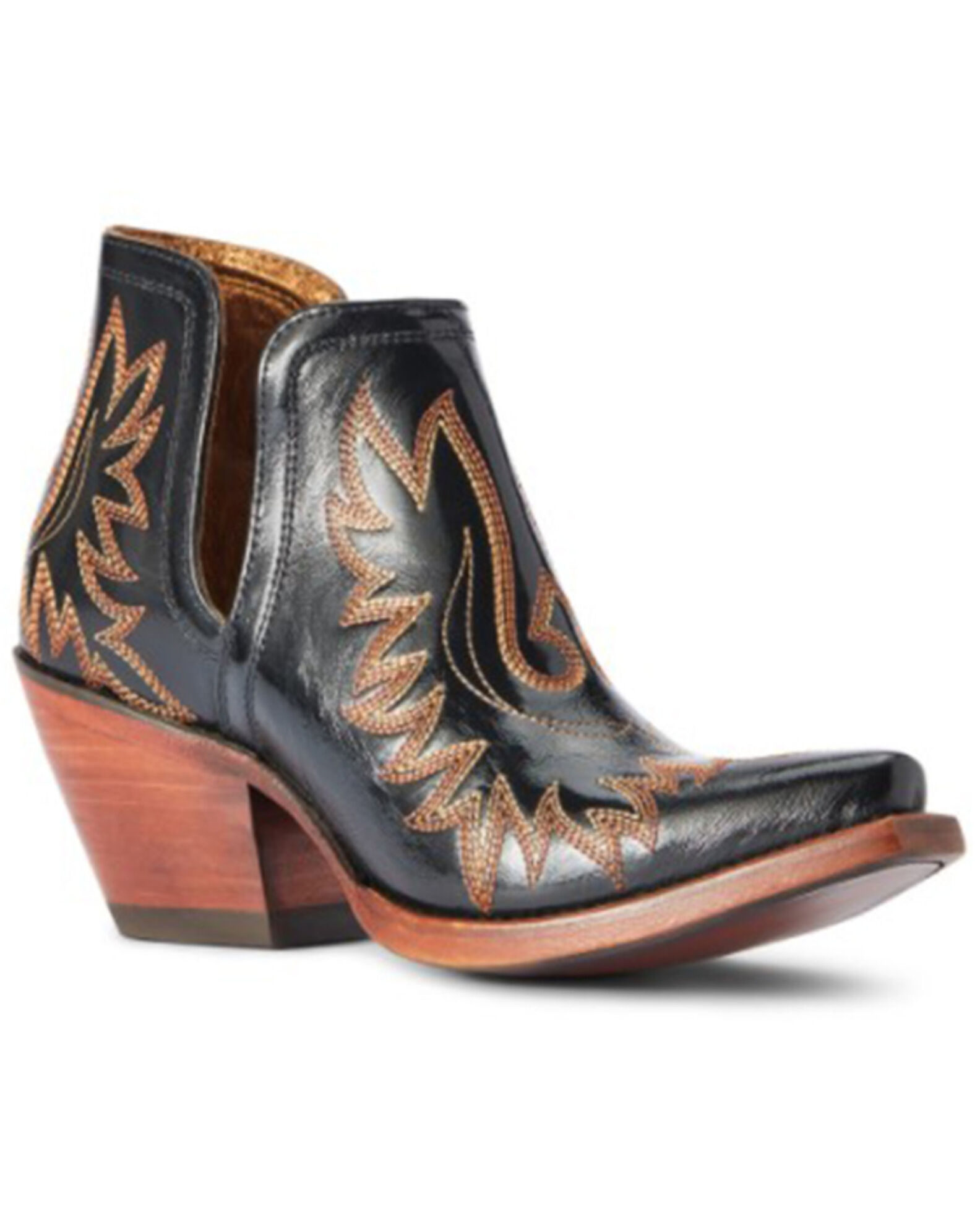 Ariat Women s Dixon Patent Spade Western Booties Snip Toe