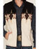 Image #3 - Panhandle Slim Men's Southwestern Border Print Berber Vest, Black, hi-res