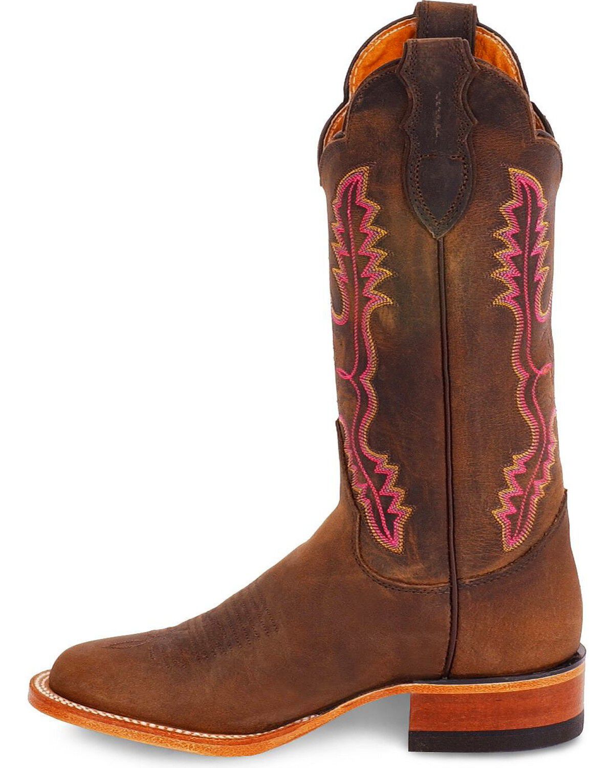 Image #3 - Justin Women's Distressed Leather Cowboy Boots, , hi-res