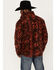 Image #4 - Powder River Outfitters Men's Southwestern Print Full-Zip Fleece Pullover, Maroon, hi-res