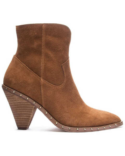 Image #2 - Chinese Laundry Women's Ramble Split Suede Fashion Booties - Pointed Toe, Brown, hi-res