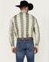 Image #4 - Wrangler Men's Checotah Long Sleeve Pearl Snap Western Shirt - Tall, Tan, hi-res