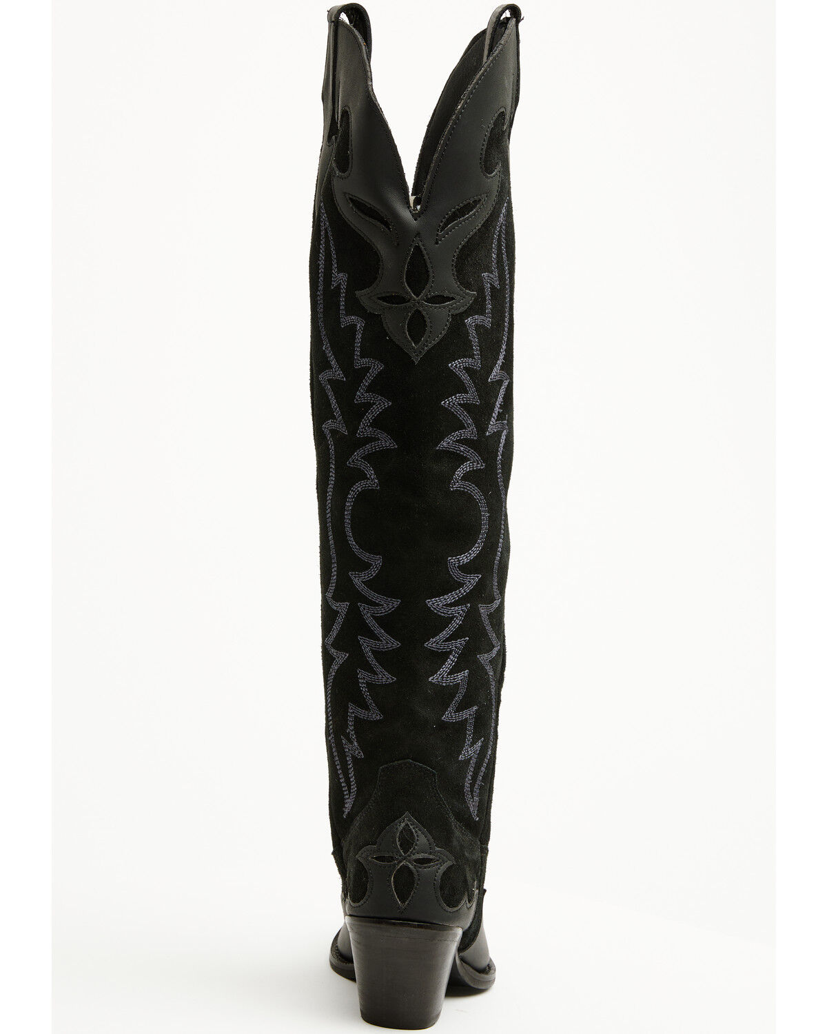 Image #5 - Dingo Women's Drama Queen Overlay Tall Western Boots - Round Toe, Black, hi-res