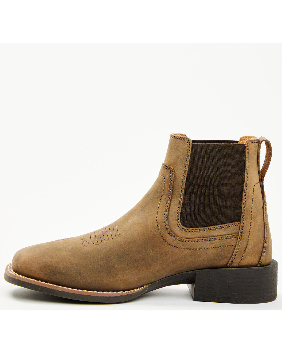 Image #3 - Cody James Men's Ace Chelsea Boots - Broad Square Toe, Brown, hi-res