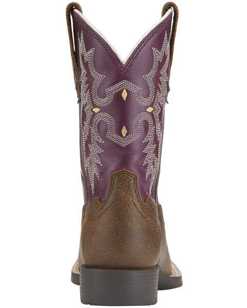 Image #5 - Ariat Little Girls' Tombstone Boots - Square Toe, Bomber, hi-res