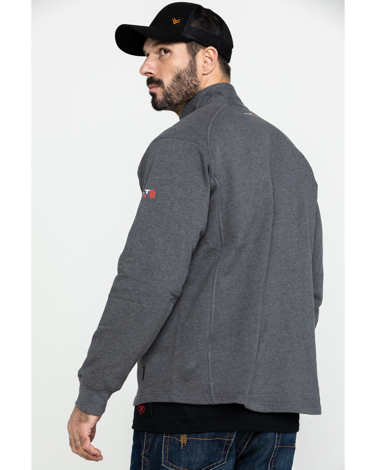 Image #2 - Ariat Men's FR Rev 1/4 Zip Work Pullover - Tall, , hi-res