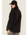 Image #4 - Carhartt Women's Loose Fit Fleece Shacket, Black, hi-res