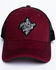 Moonshine Spirit Men's Burgundy Embroidered Logo Mesh Ball Cap, Burgundy, hi-res