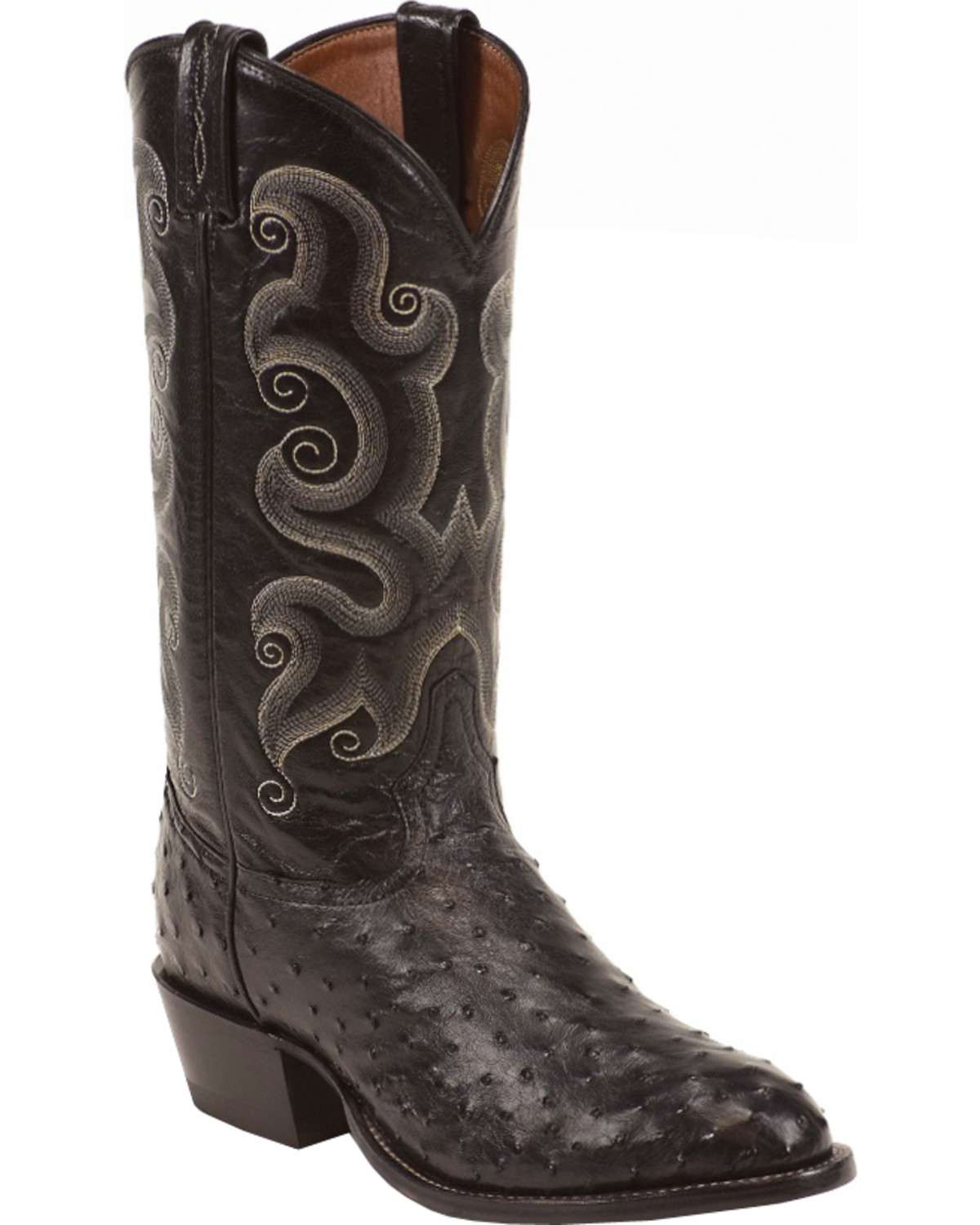 tony lama ostrich skin cowboy boots