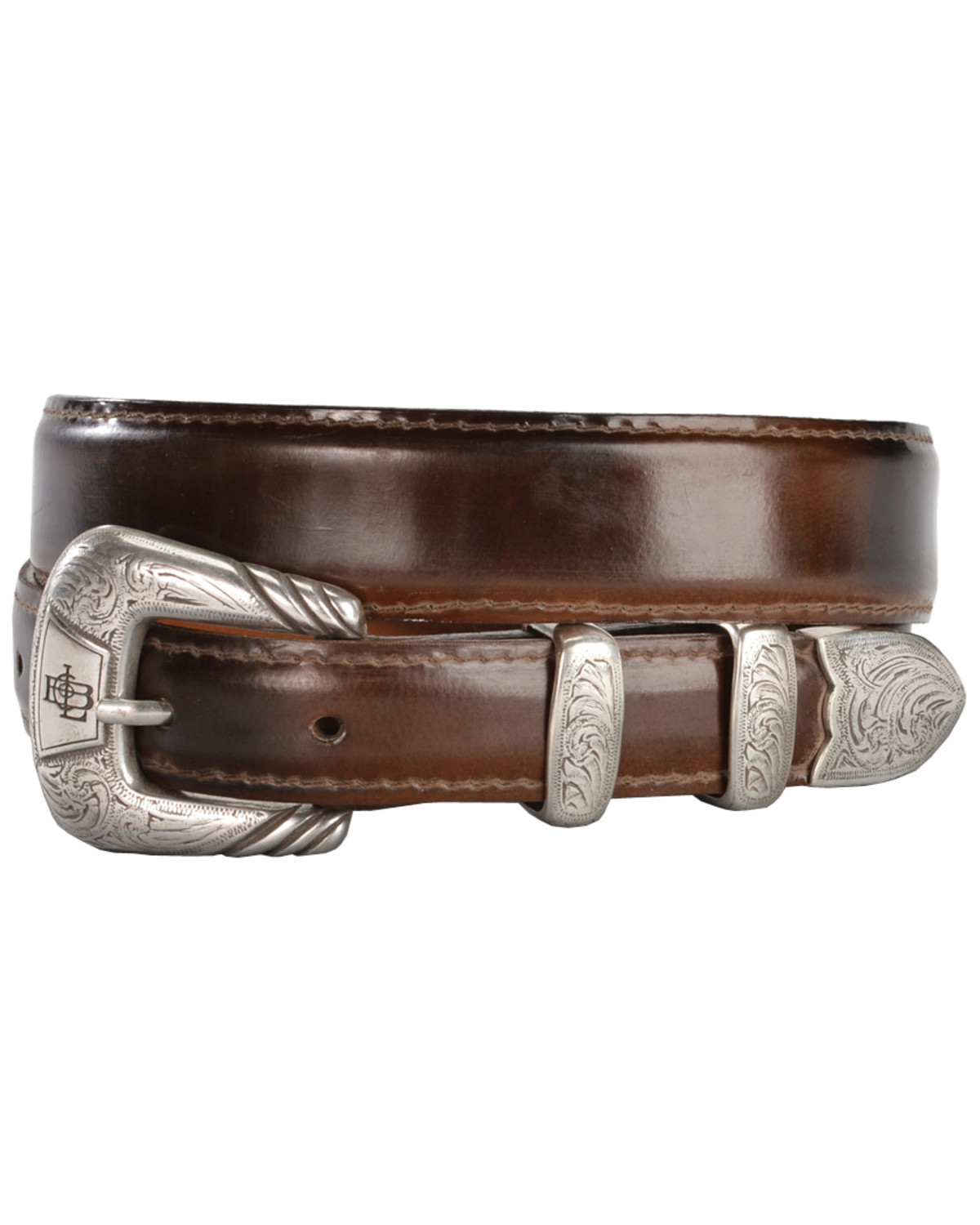 Lucchese Men's Brown Goat Leather Belt Country Outfitter