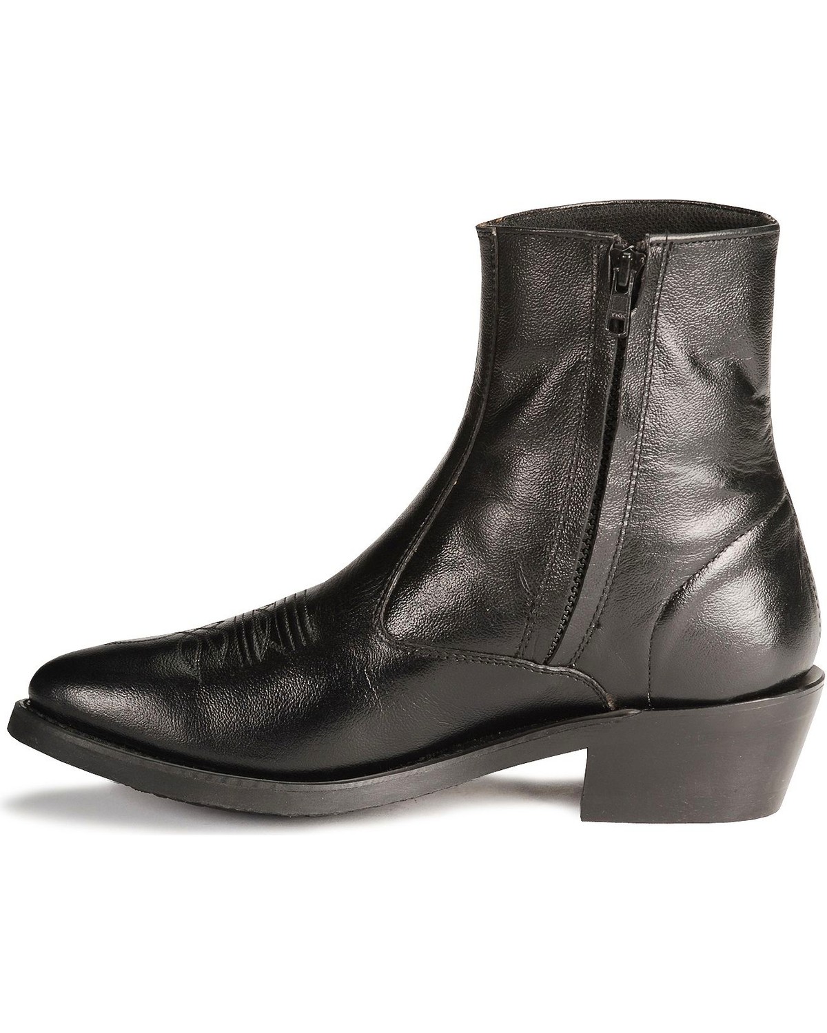 Old West Zipper Western Ankle Boots - Country Outfitter