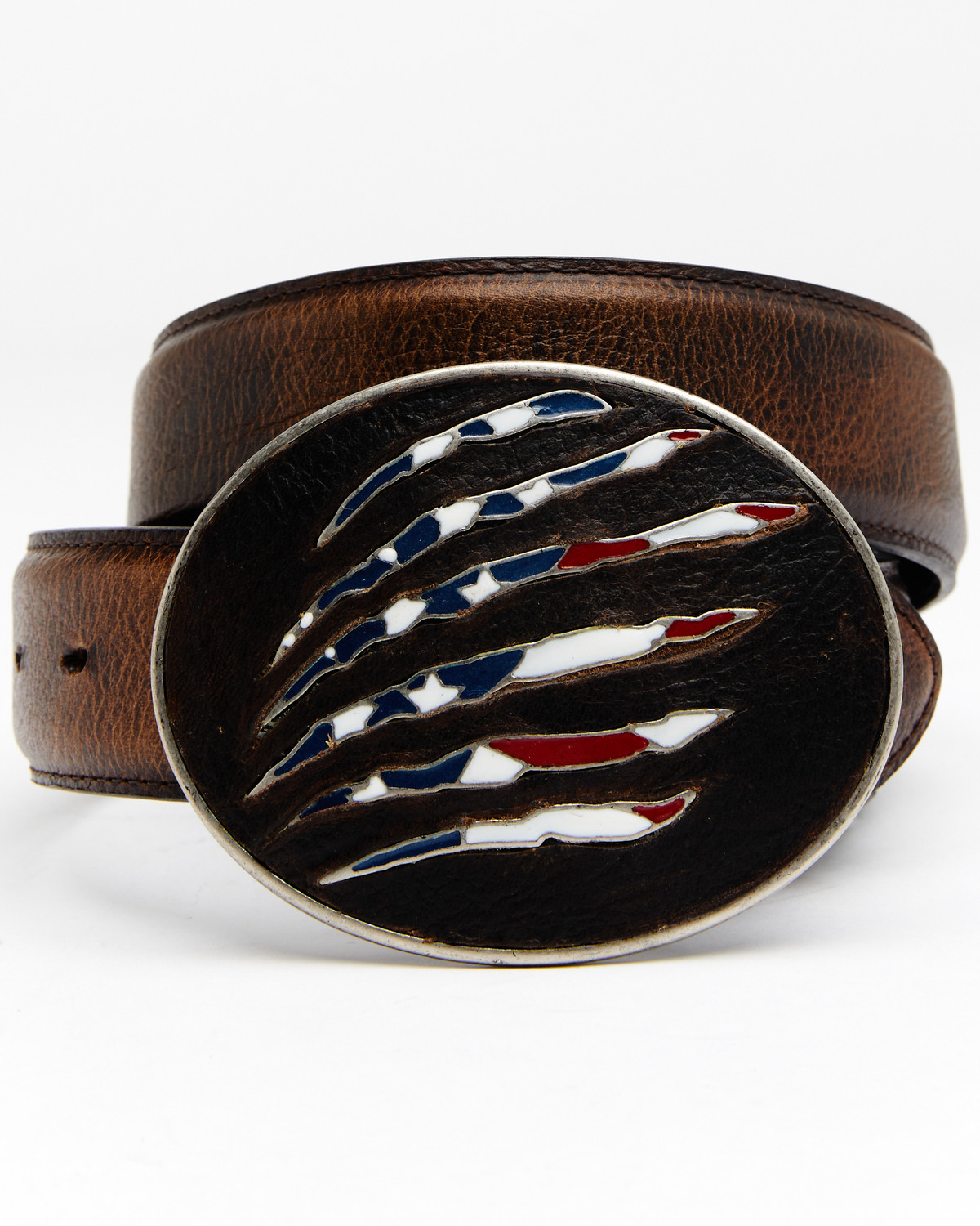 Cody James Men's American Flag Leather Belt Country Outfitter