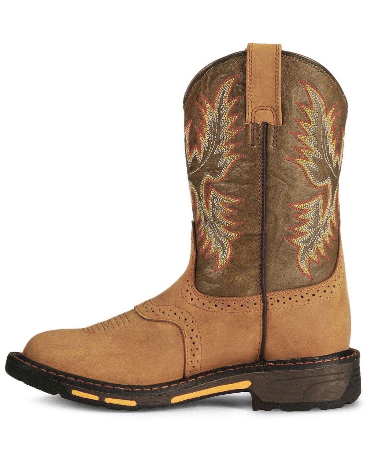 Ariat Youth Boys' Aged Bark Workhog Cowboy Boots Country Outfitter