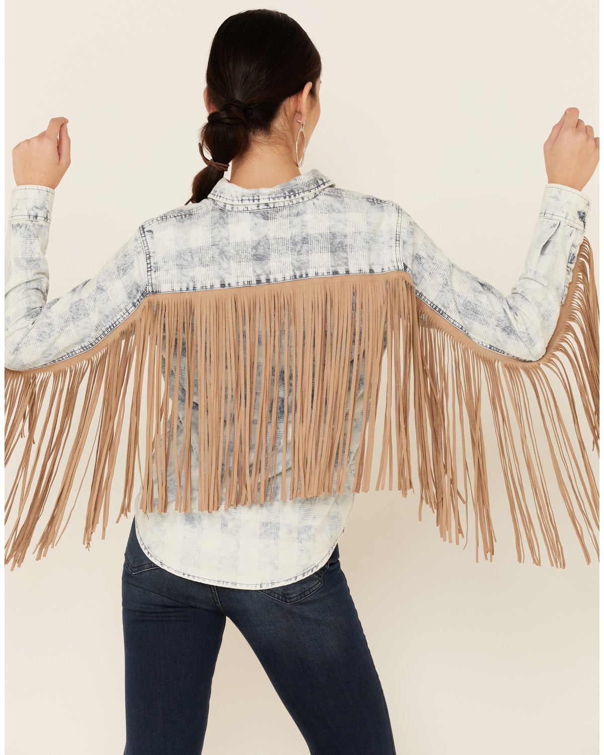 fringe western shirt womens