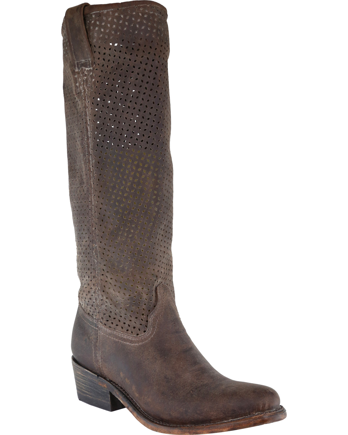 corral womens cut out upper boots - round toe